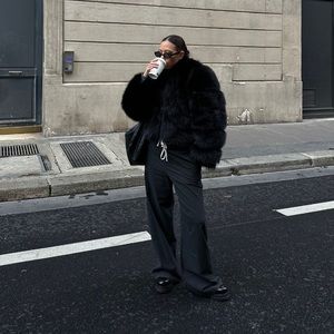 I.B exchange black faux fur jacket 3X